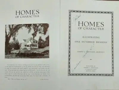 Libro antiguo 'Homes of Character' de Robert L. Stevenson - miniatura 2