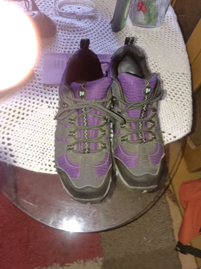 Zapatillas merrell gris y morado para mujer - 4