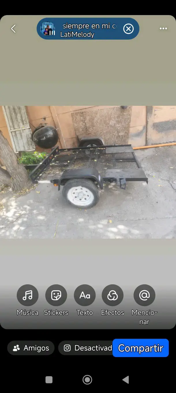 Carro de arrastre metálico usado - 3