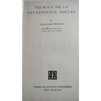 Técnica de la Estadística Social - miniatura 2