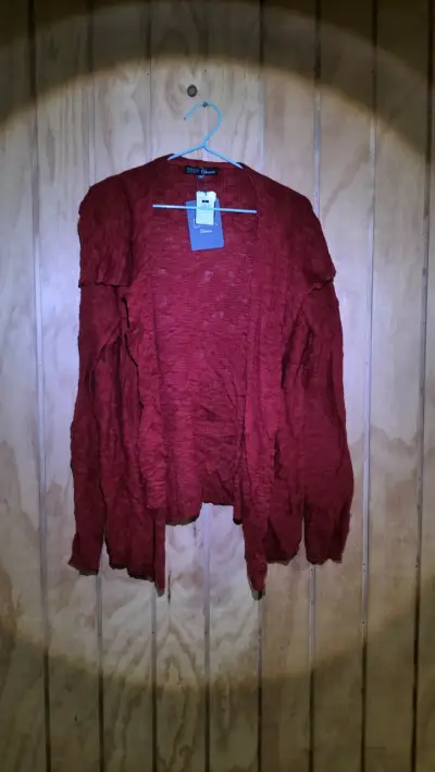 Cardigan rojo Bnx para mujer - miniatura 3