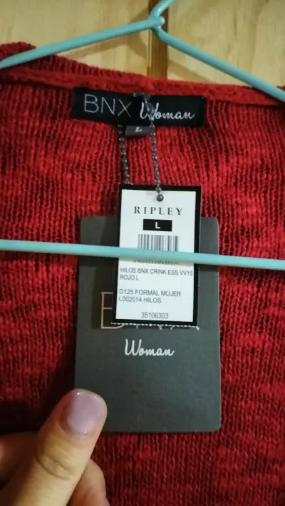 Cardigan rojo Bnx para mujer - miniatura 4