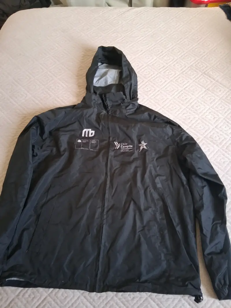 Chaqueta cortaviento Región de O'Higgins negra - 2