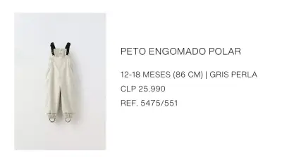 Peto engomado polar niños Zara 12a18(86 cms) - miniatura 1