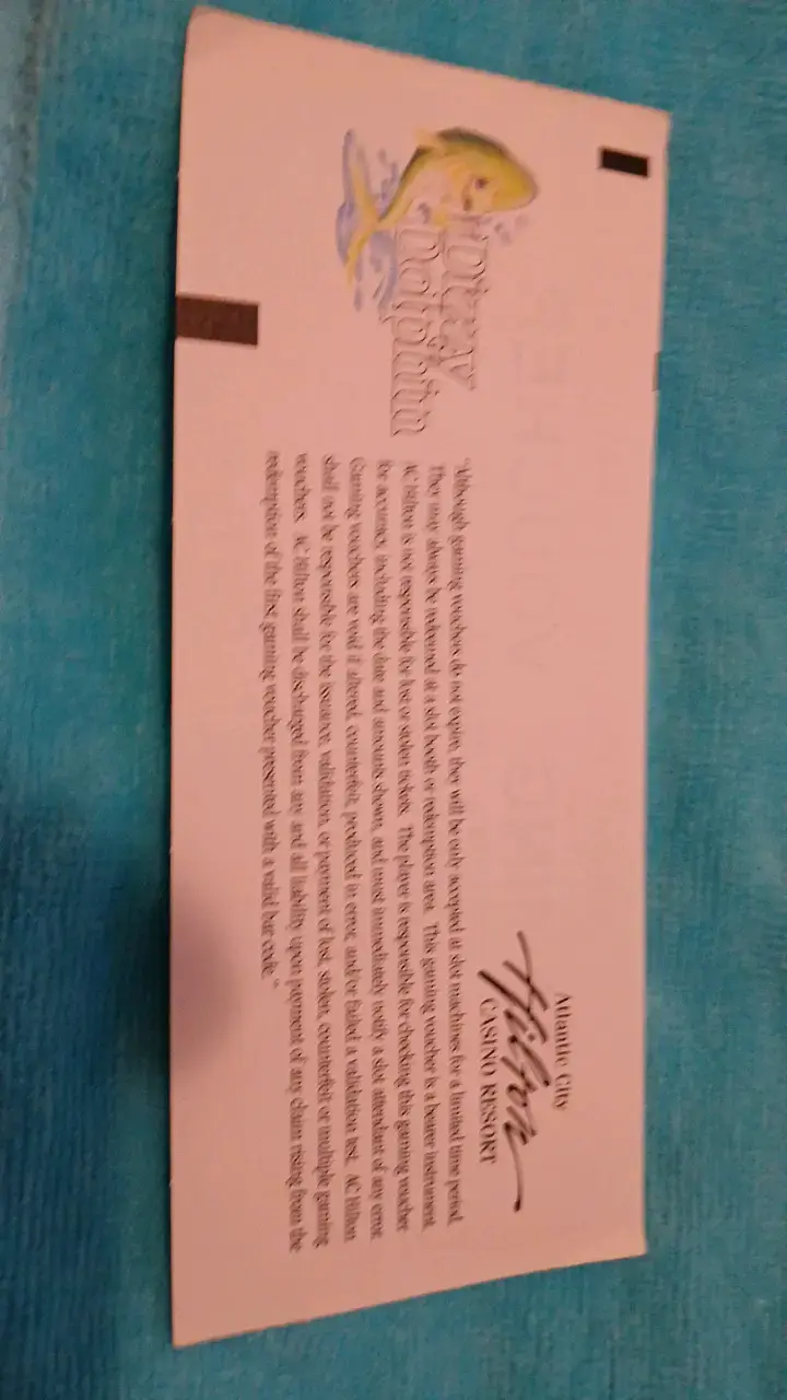 Voucher de juego Hilton Casino Atlántico City - 2