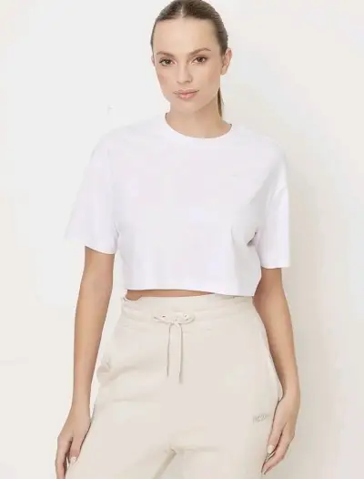 Polera crop blanca mossimo mujer - miniatura 1