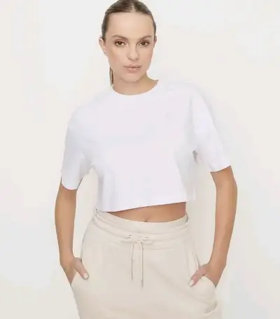 Polera crop blanca mossimo mujer - miniatura 3