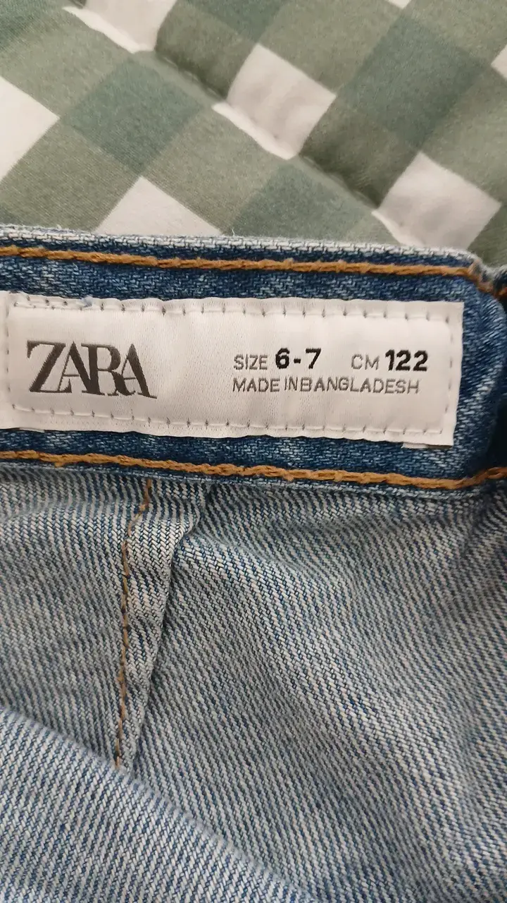 Mini falda de mezclilla azul Zara - 3