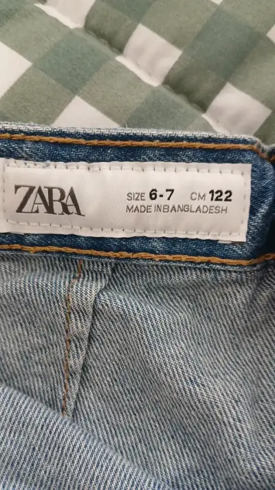 Mini falda de mezclilla azul Zara - miniatura 3