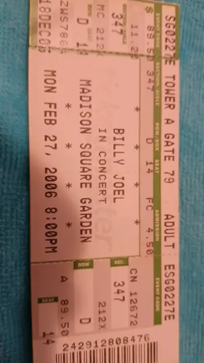 Entradas de colección Billy Joel y West Side Story - miniatura 3