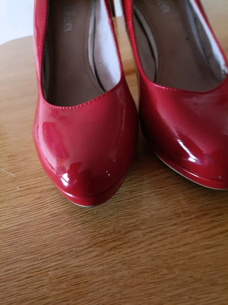 Zapatos de tacón rojo s.Oliver talla 38 - 2