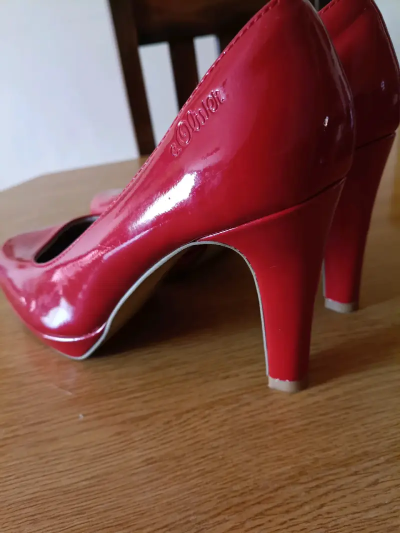 Zapatos de tacón rojo s.Oliver talla 38 - 3