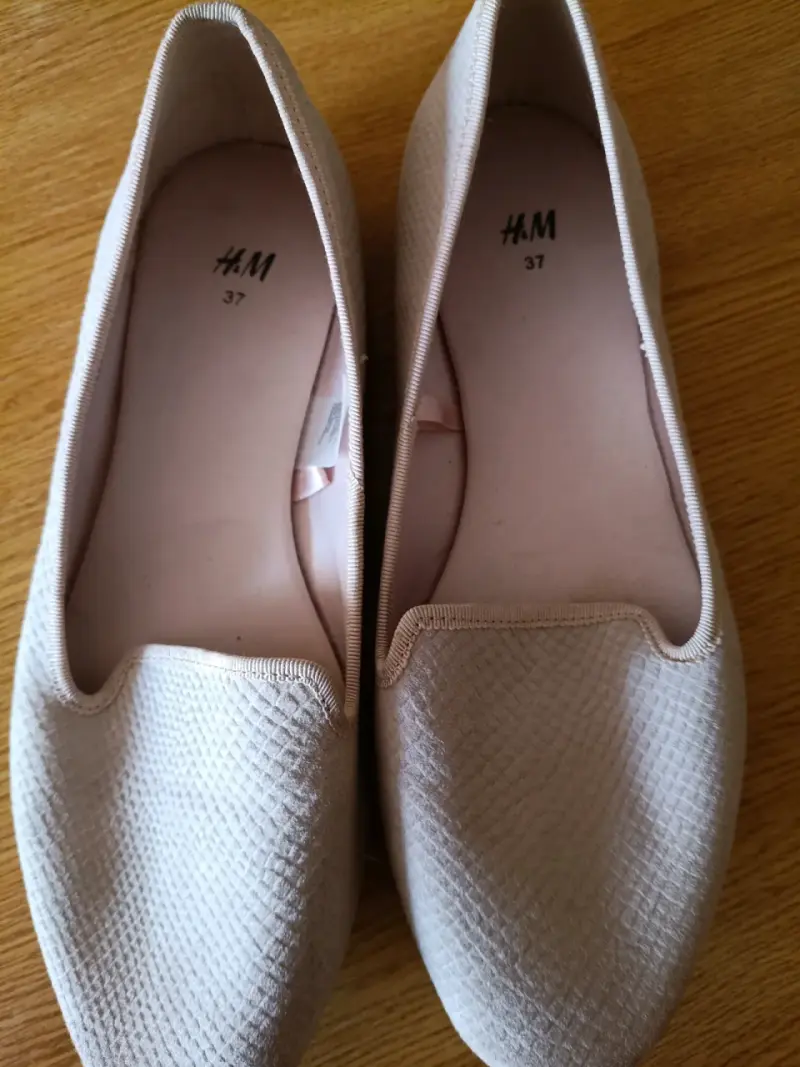 Zapatos planos beige H&M talla 37 - 1