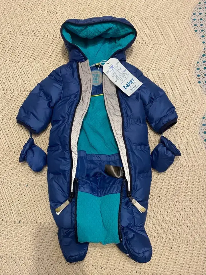 Enterito de invierno azul para bebé Baker 0-3 mese - 2
