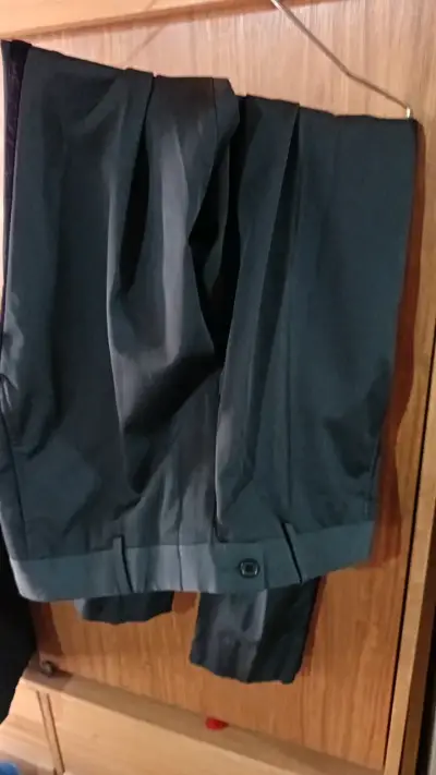 Pantalón de vestir gris oscuro para hombre - miniatura 1