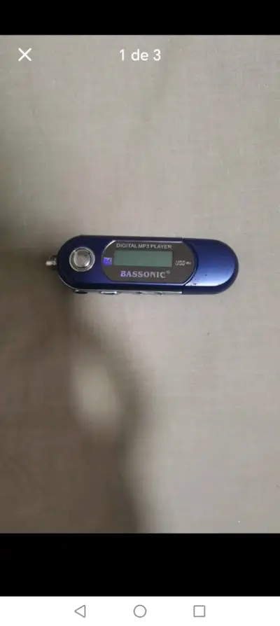 Reproductor MP3 Bassonic azul compacto - miniatura 1