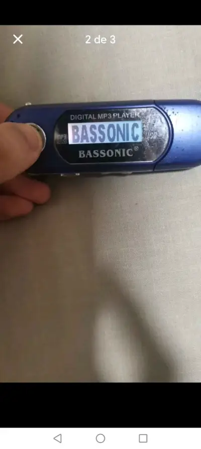 Reproductor MP3 Bassonic azul compacto - miniatura 2