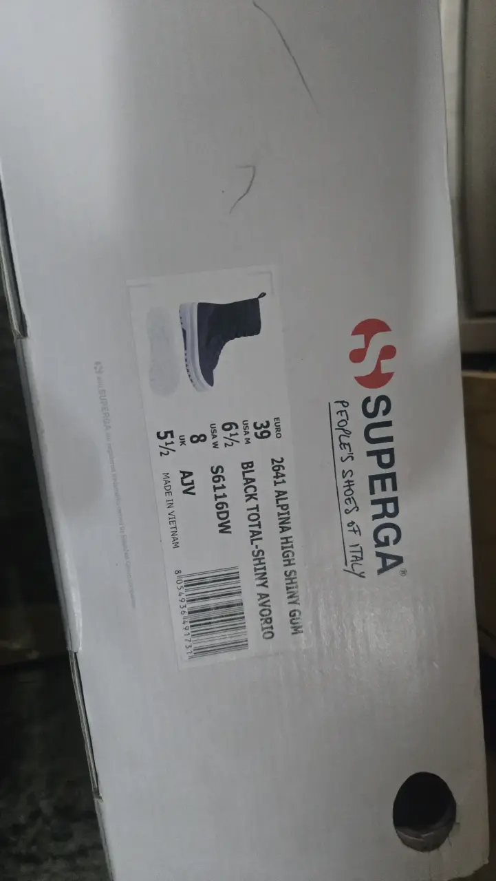 Zapatillas negras Superga de lona con plataforma - 4