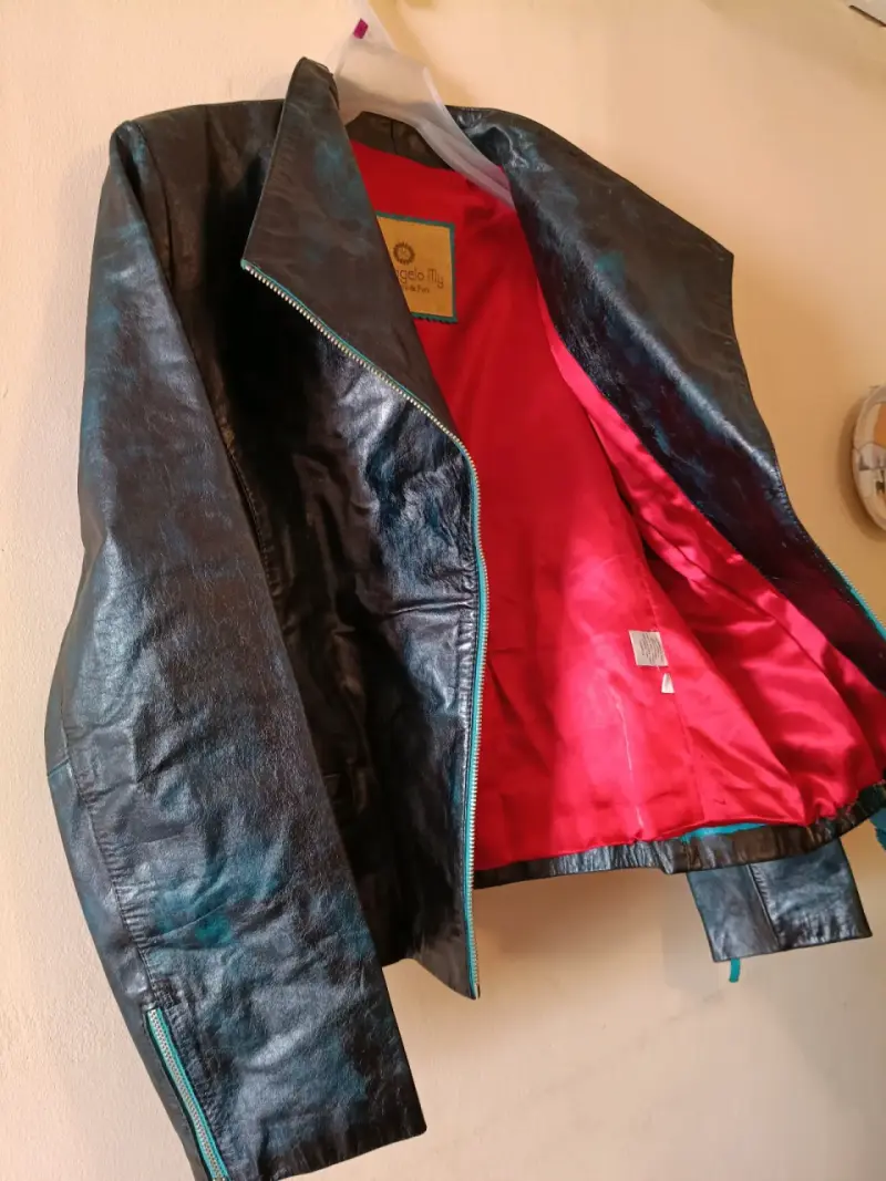 Chaqueta de cuero negra Pierangelo My - 4