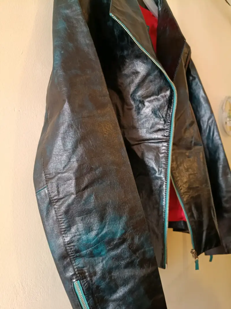 Chaqueta de cuero negra Pierangelo My - 5