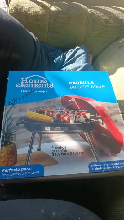 Parrilla BBQ de mesa Home Elements - miniatura 1