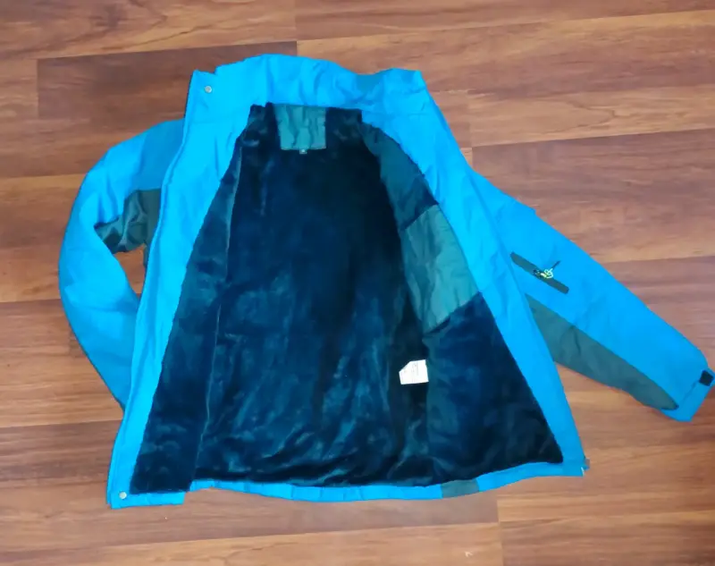 Chaqueta impermeable azul rey para hombre - 2