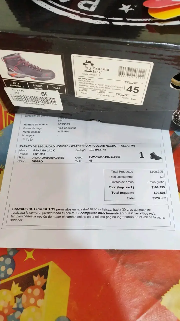 Botas de seguridad Panamoc negras talla 45 - 6