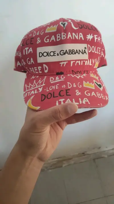Gorra Dolce & Gabbana roja estampada - miniatura 1
