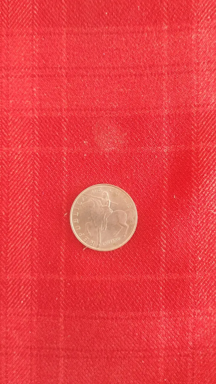 Moneda antigua de 5 escudos 1971 Chilena - 2