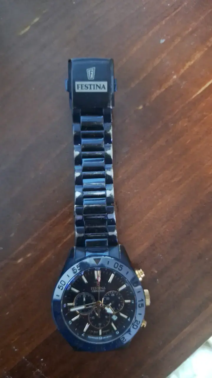 Reloj Festina cronógrafo cerámico negro