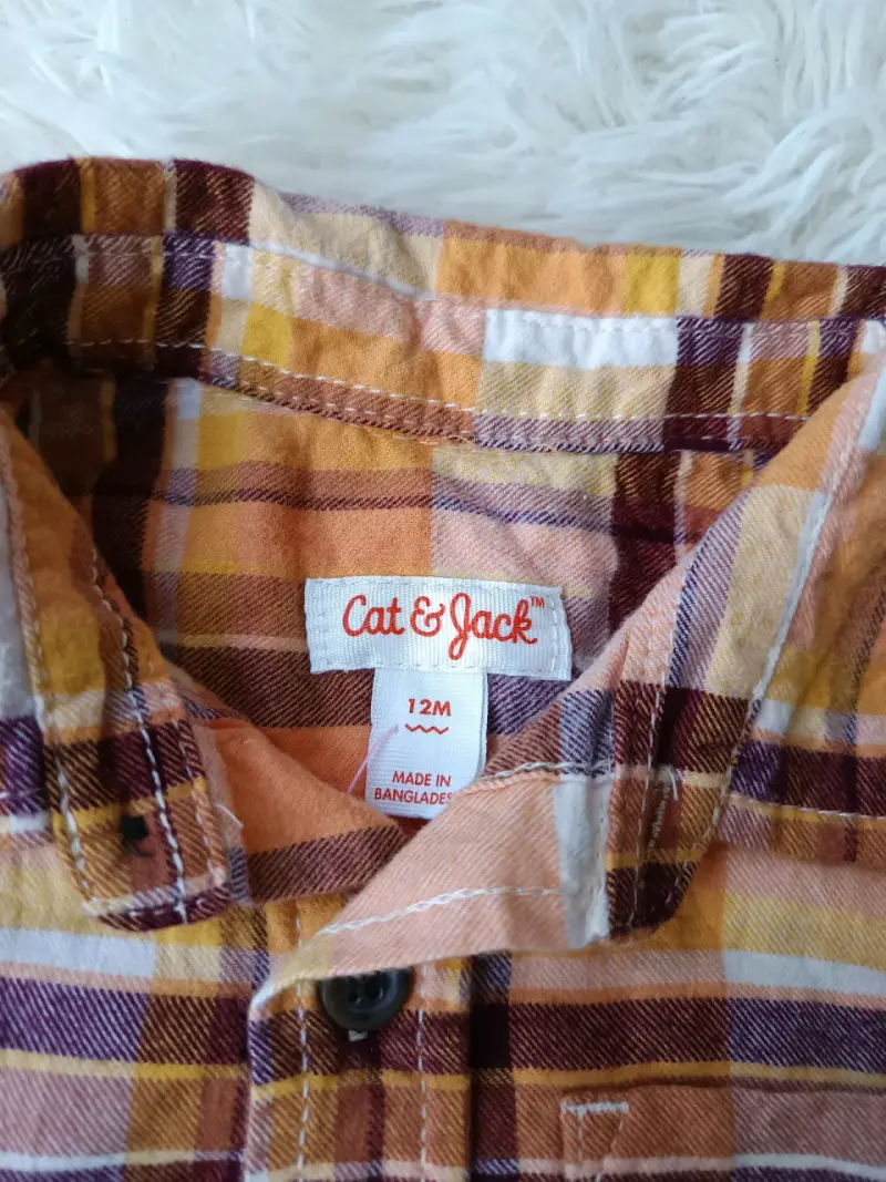 Camisa a cuadros para niño Cat & Jack - 3
