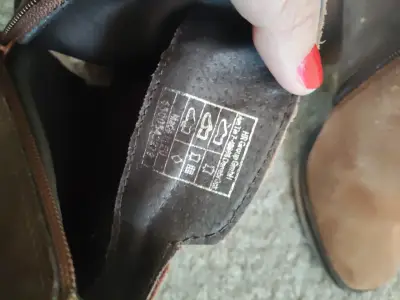 Botines de gamuza marrón con tacón - miniatura 5
