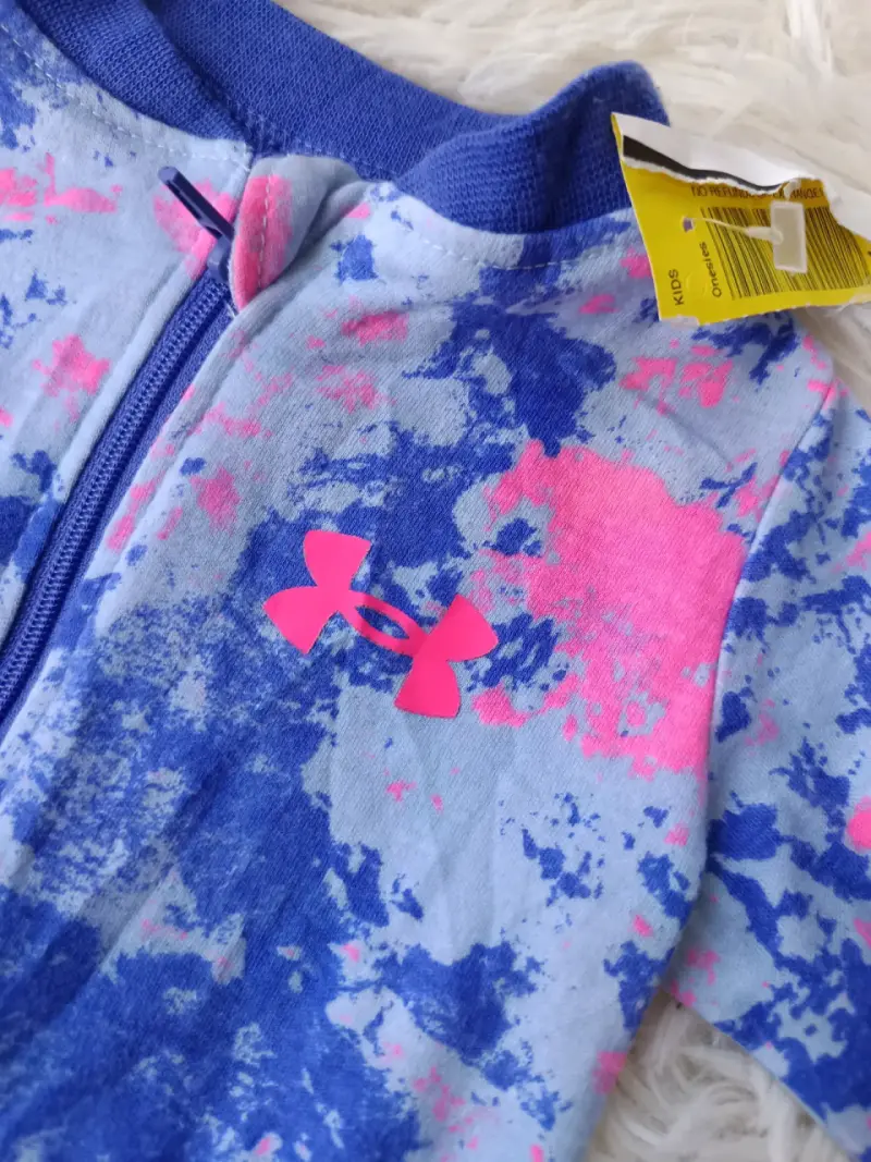 Pijama de bebé Under Armour azul y rosa - 3