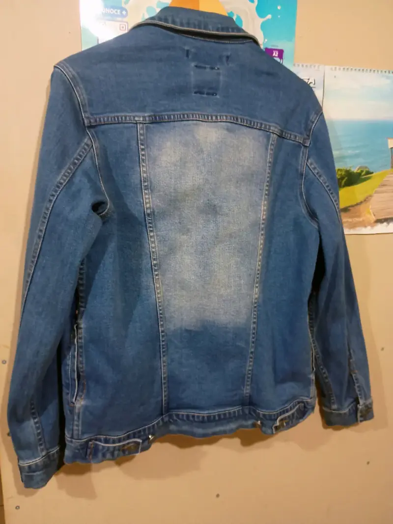 Chaqueta de mezclilla azul para hombre - 3