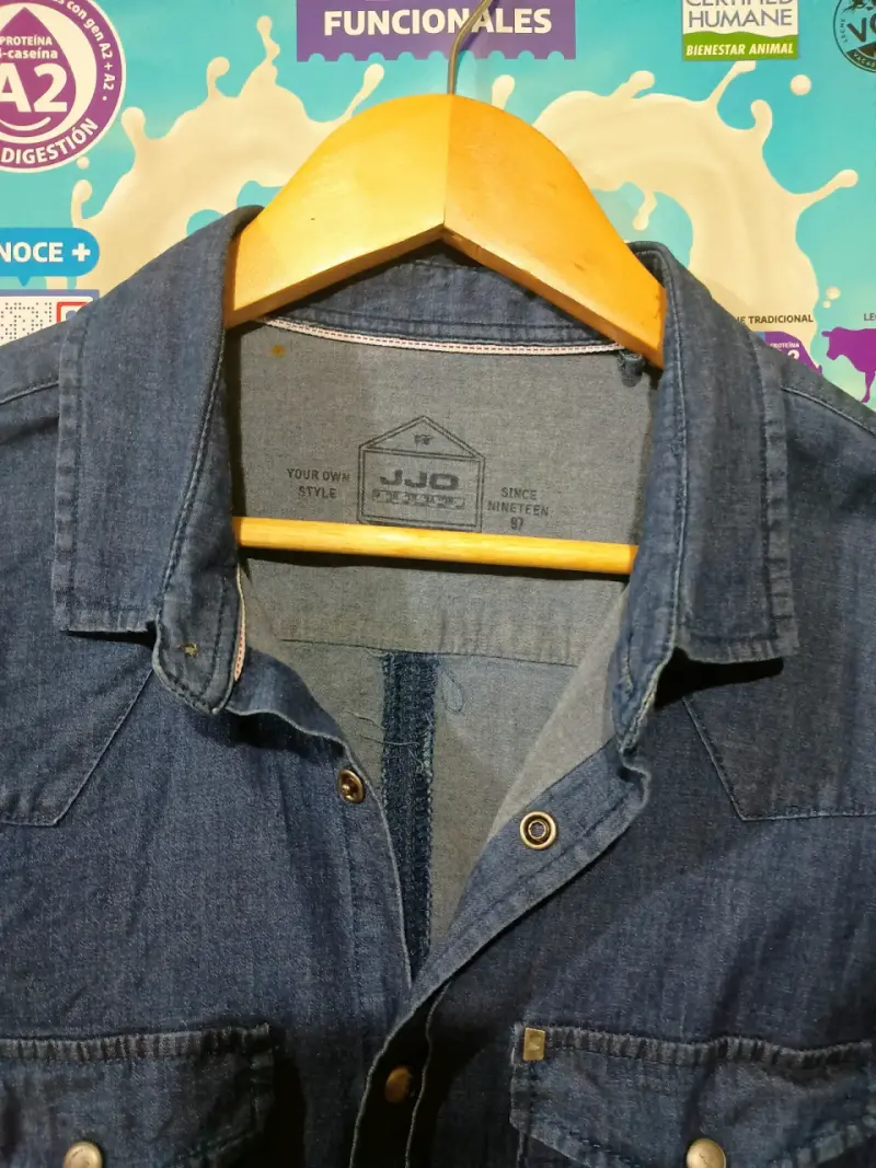 Camisa de mezclilla JJO azul - 1
