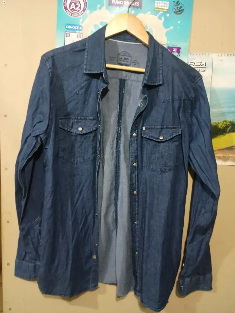 Camisa de mezclilla JJO azul - 2