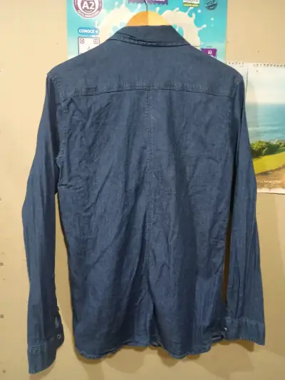 Camisa de mezclilla JJO azul - miniatura 3