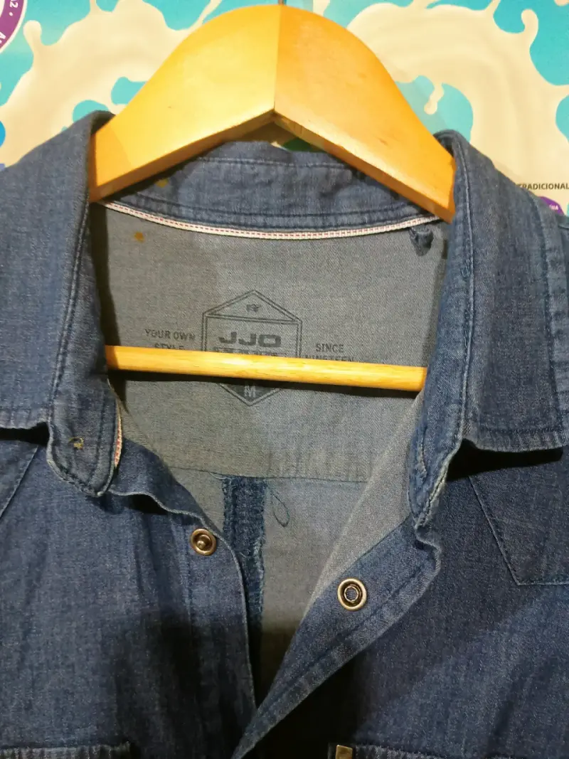 Camisa de mezclilla JJO azul - 4