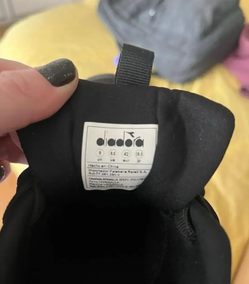 Zapatillas deportivas Diadora negras y blancas - 4