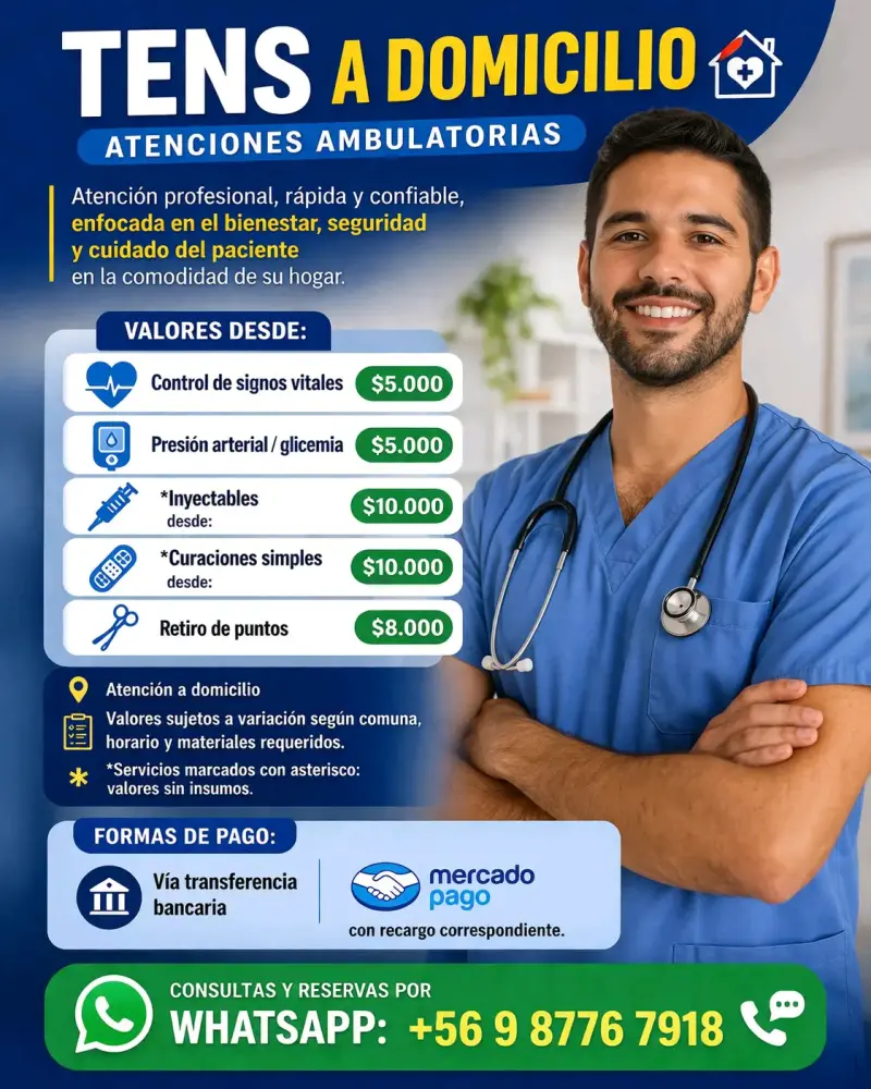 Servicios TENS a domicilio