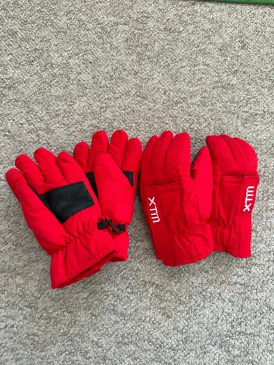 Guantes de nieve XTM rojos impermeables - miniatura 1