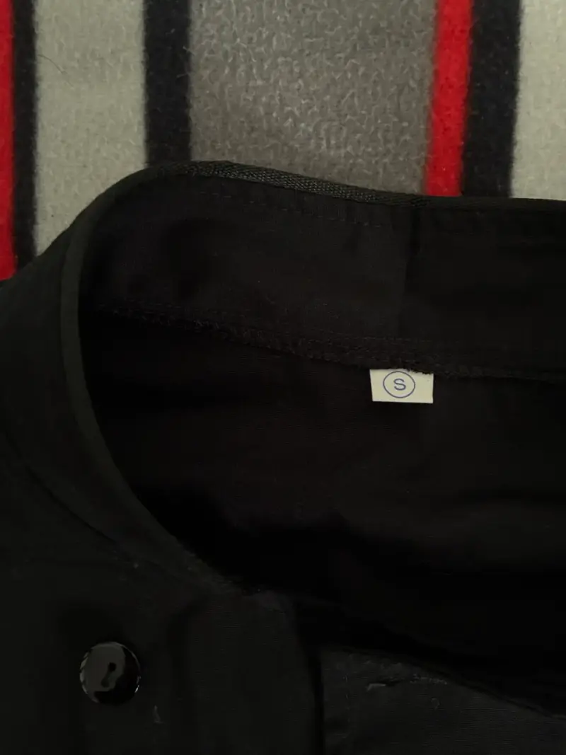 Chaqueta de chef negra unisex - 2