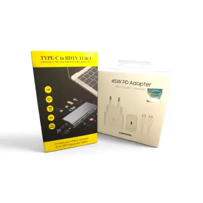 Kit Adaptador Samsung 45W y Hub USB-C 11 en 1 - miniatura 1