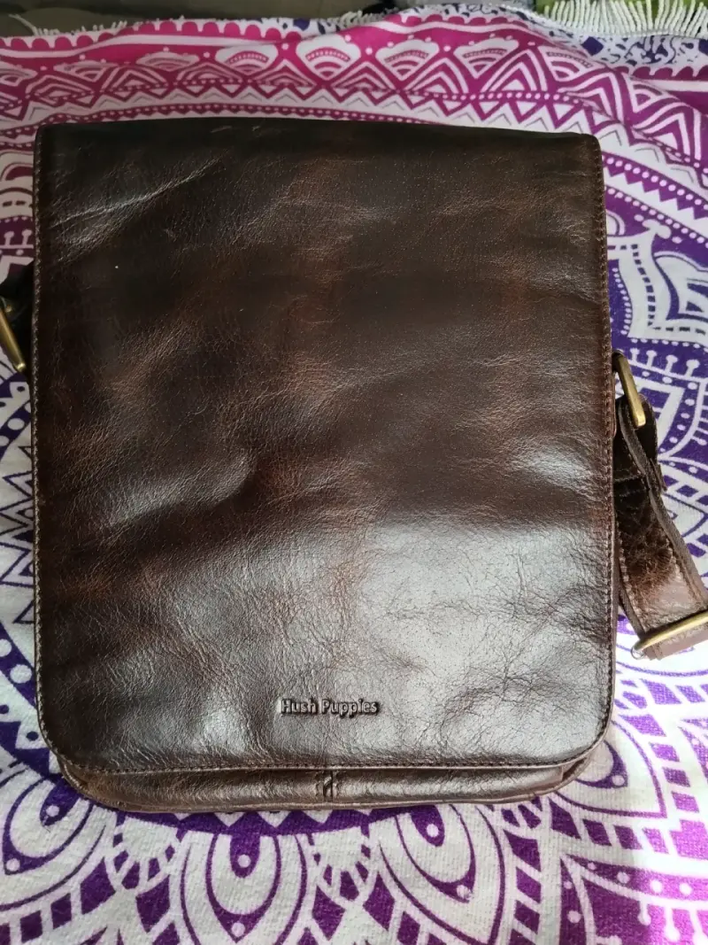 Bolso de cuero marrón Hush Puppies - 3