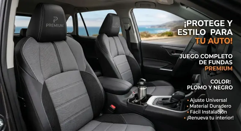Juego de fundas premium para asientos de auto