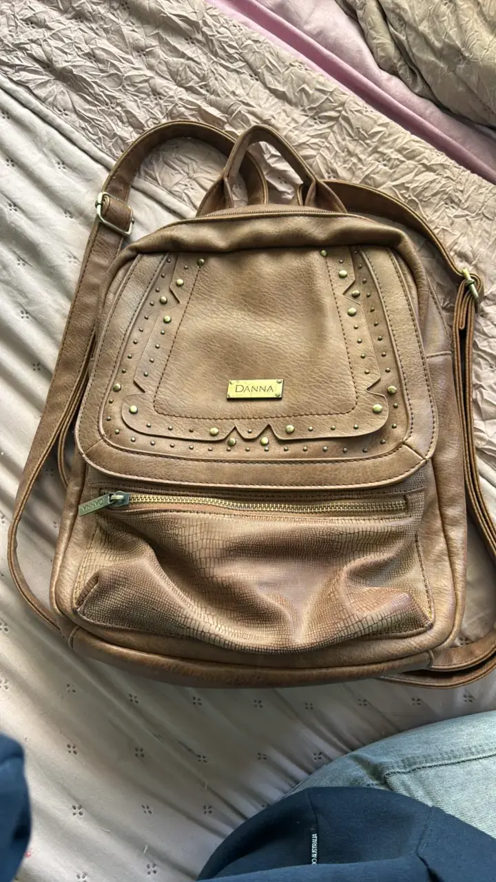 Mochila de cuero marrón Danna - 1