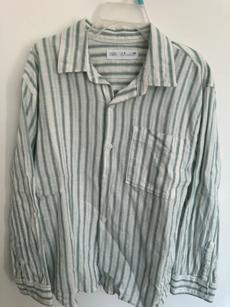 Camisa a rayas Zara niño talla 8 - 1
