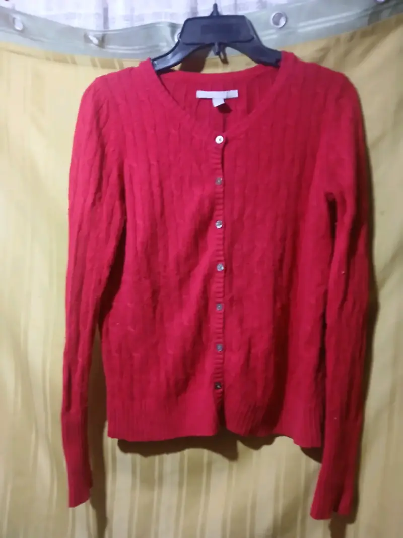 Chaleco rojo para mujer talla S - 1