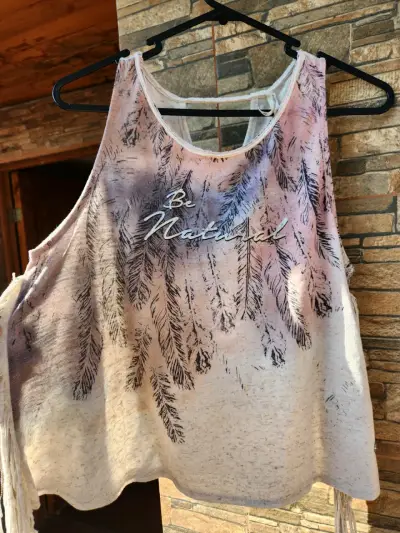 Polera sin mangas estampada 'Be Natural' - miniatura 1
