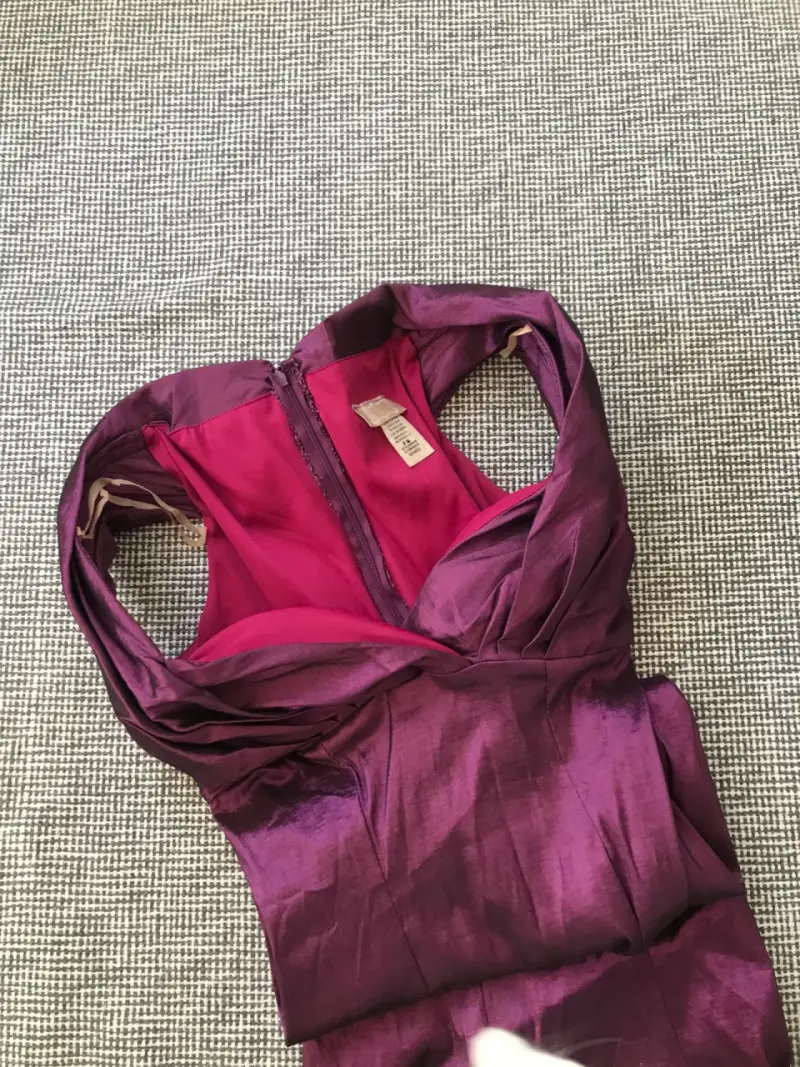 Vestido morado elegante para fiesta - 3